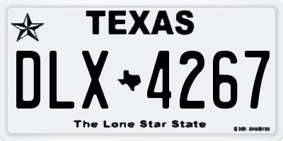 TX license plate DLX4267