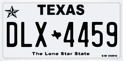 TX license plate DLX4459