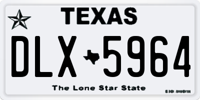 TX license plate DLX5964