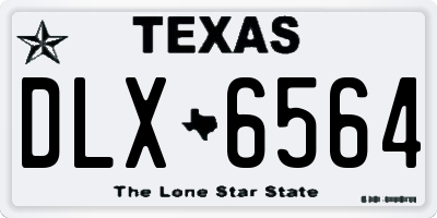 TX license plate DLX6564