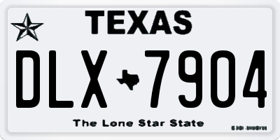 TX license plate DLX7904