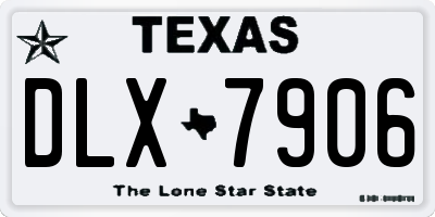 TX license plate DLX7906