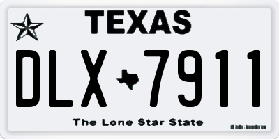 TX license plate DLX7911