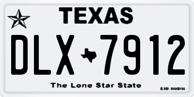 TX license plate DLX7912