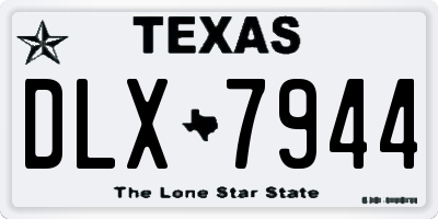 TX license plate DLX7944