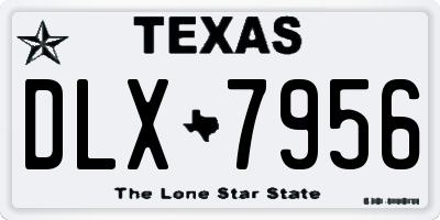 TX license plate DLX7956