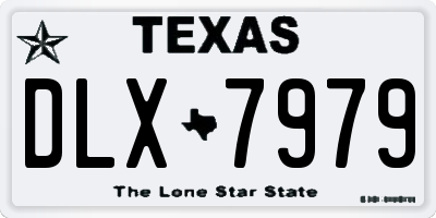 TX license plate DLX7979