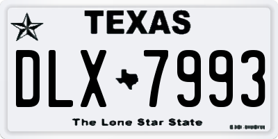 TX license plate DLX7993