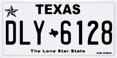 TX license plate DLY6128