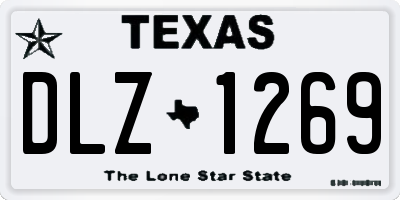 TX license plate DLZ1269