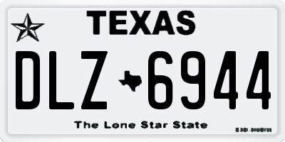 TX license plate DLZ6944