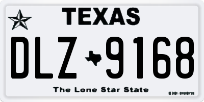 TX license plate DLZ9168