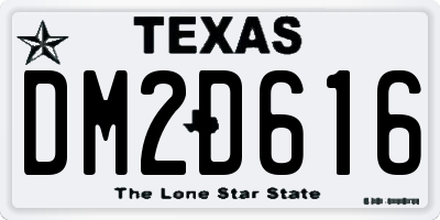 TX license plate DM2D616