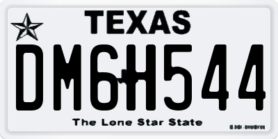 TX license plate DM6H544