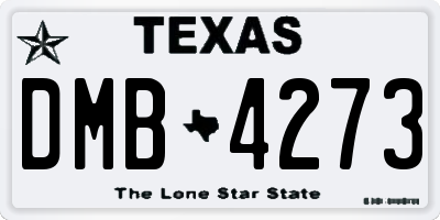 TX license plate DMB4273