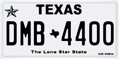 TX license plate DMB4400