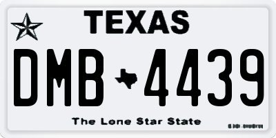 TX license plate DMB4439