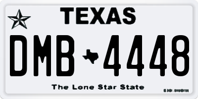 TX license plate DMB4448