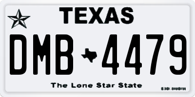 TX license plate DMB4479
