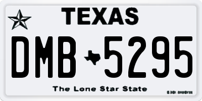 TX license plate DMB5295