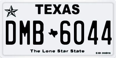 TX license plate DMB6044