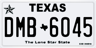 TX license plate DMB6045