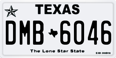 TX license plate DMB6046