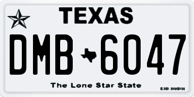 TX license plate DMB6047