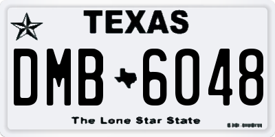 TX license plate DMB6048