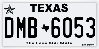 TX license plate DMB6053