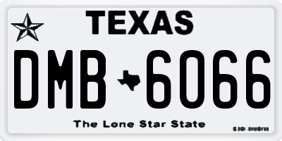 TX license plate DMB6066