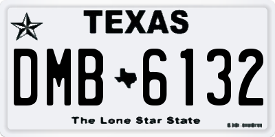TX license plate DMB6132