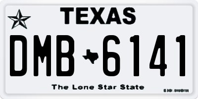 TX license plate DMB6141
