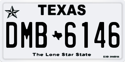 TX license plate DMB6146