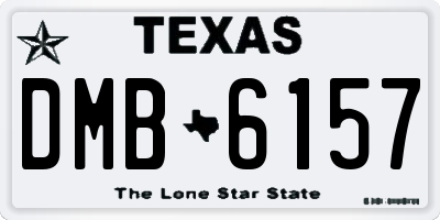 TX license plate DMB6157