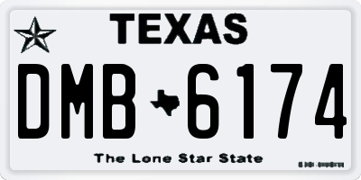 TX license plate DMB6174