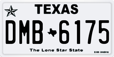 TX license plate DMB6175