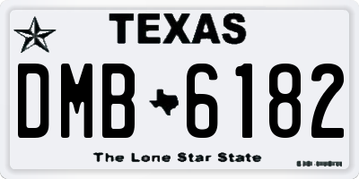 TX license plate DMB6182