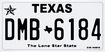 TX license plate DMB6184