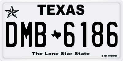 TX license plate DMB6186