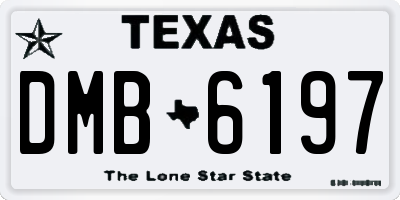 TX license plate DMB6197