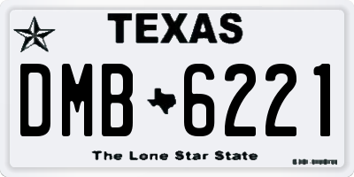 TX license plate DMB6221