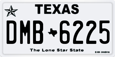 TX license plate DMB6225
