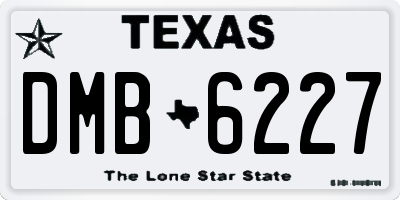 TX license plate DMB6227