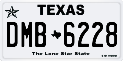 TX license plate DMB6228