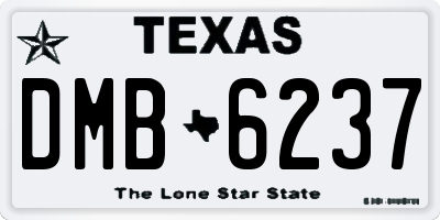 TX license plate DMB6237