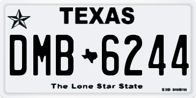 TX license plate DMB6244