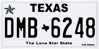 TX license plate DMB6248