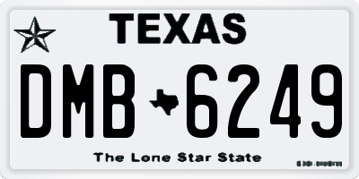 TX license plate DMB6249