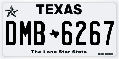 TX license plate DMB6267